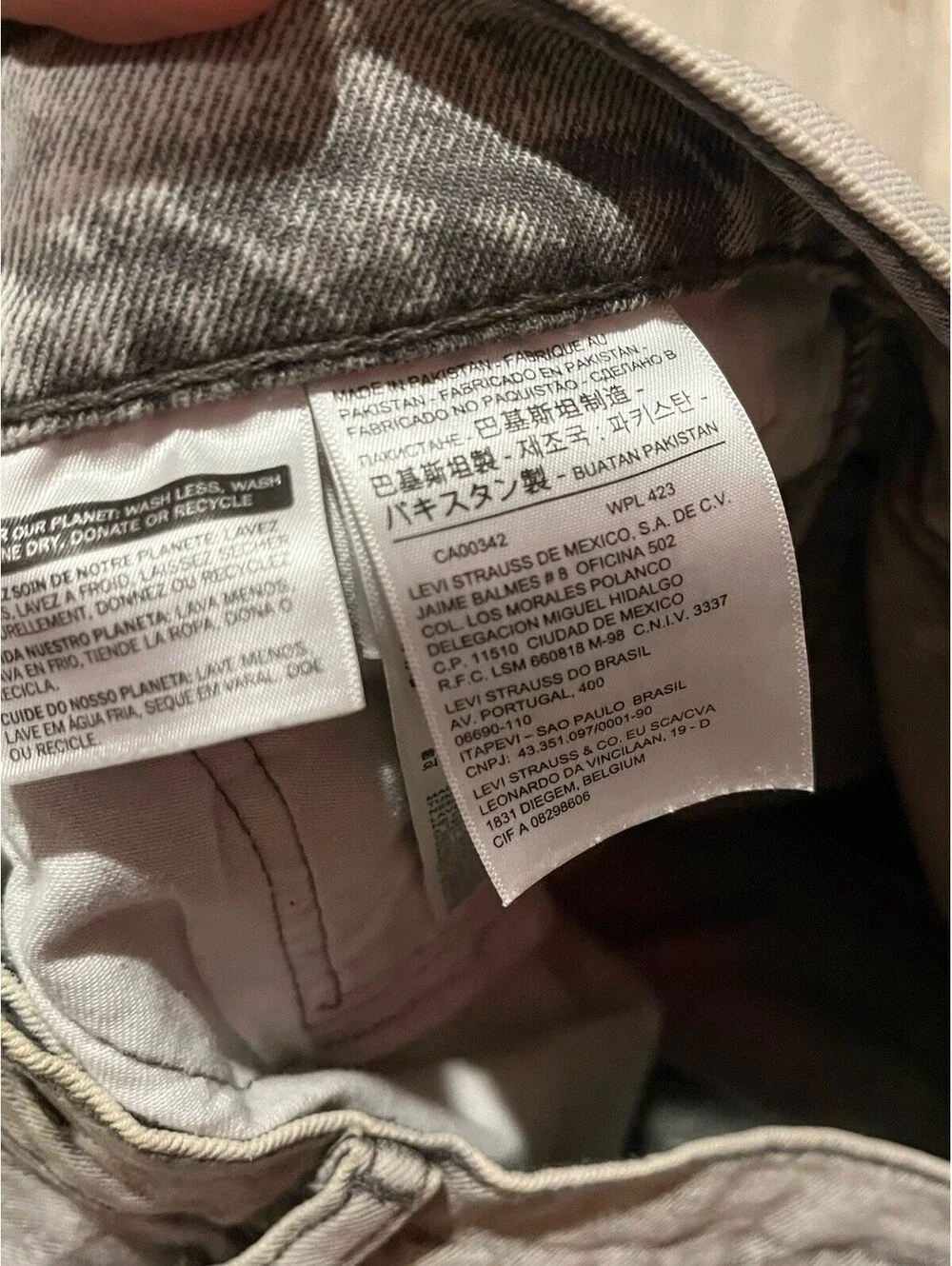 Levi's 511 Men Jeans 33X30 Gray Denim Slim Skinny 30